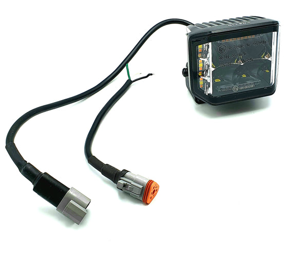 70 watt side shooter met amber flitser ECE R65